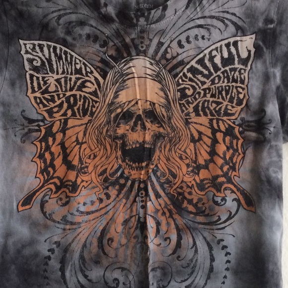 ❌ [SOLD on eBay] Sinful/Affliction Women’s shirt - Picture 3 of 4